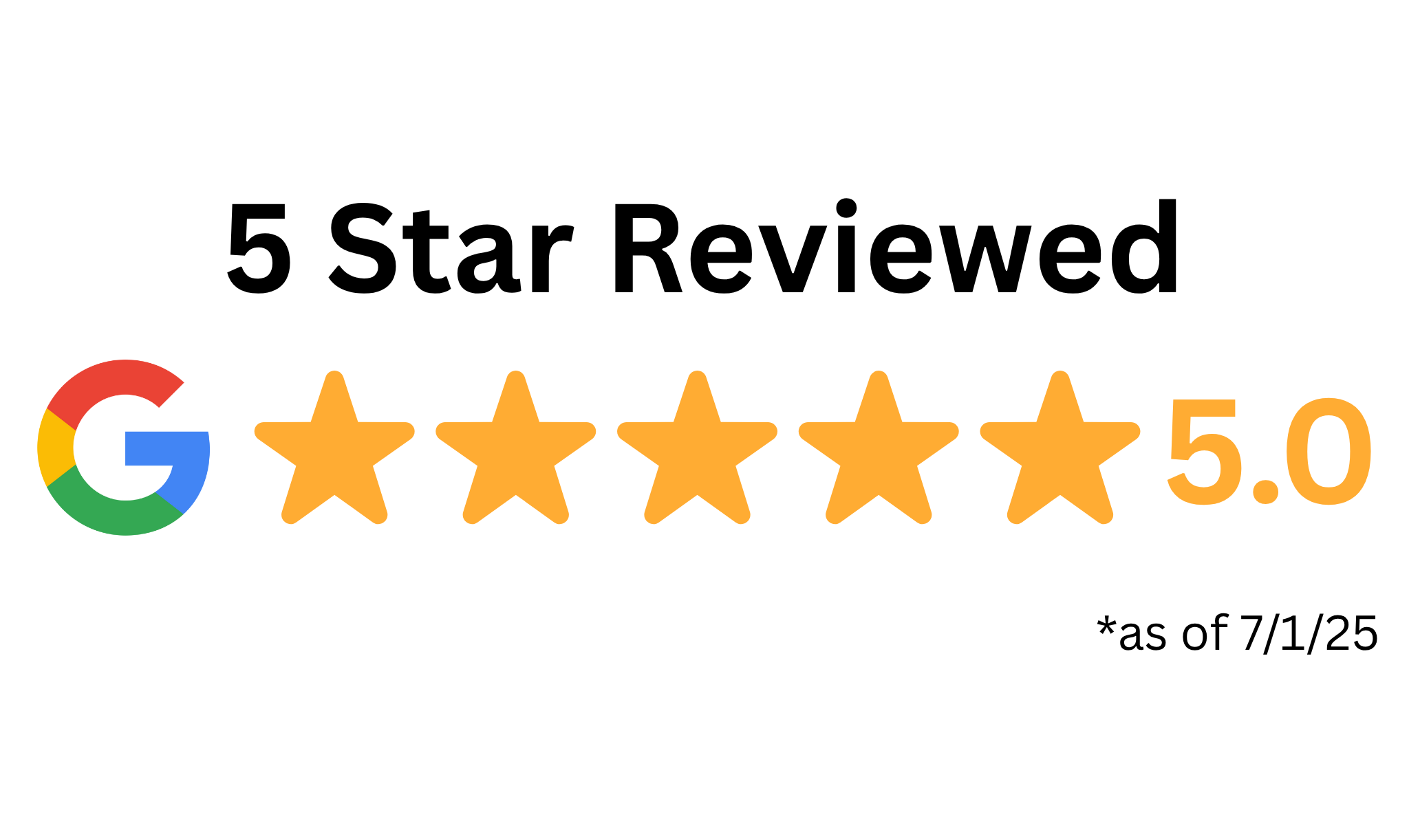 Google 5 Star badge